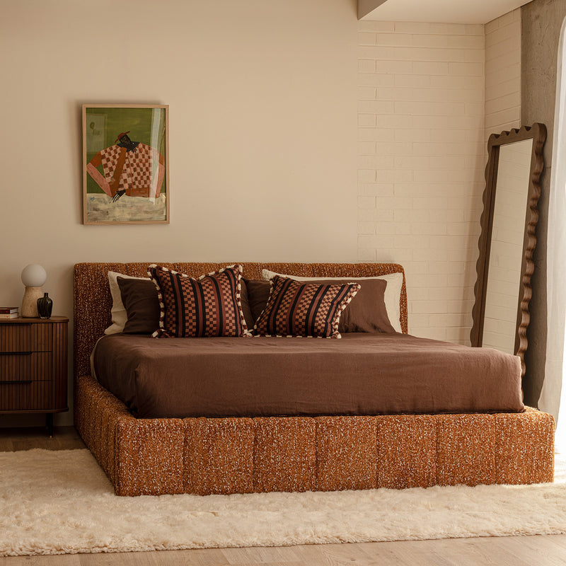 Terracotta Mixed Boucle