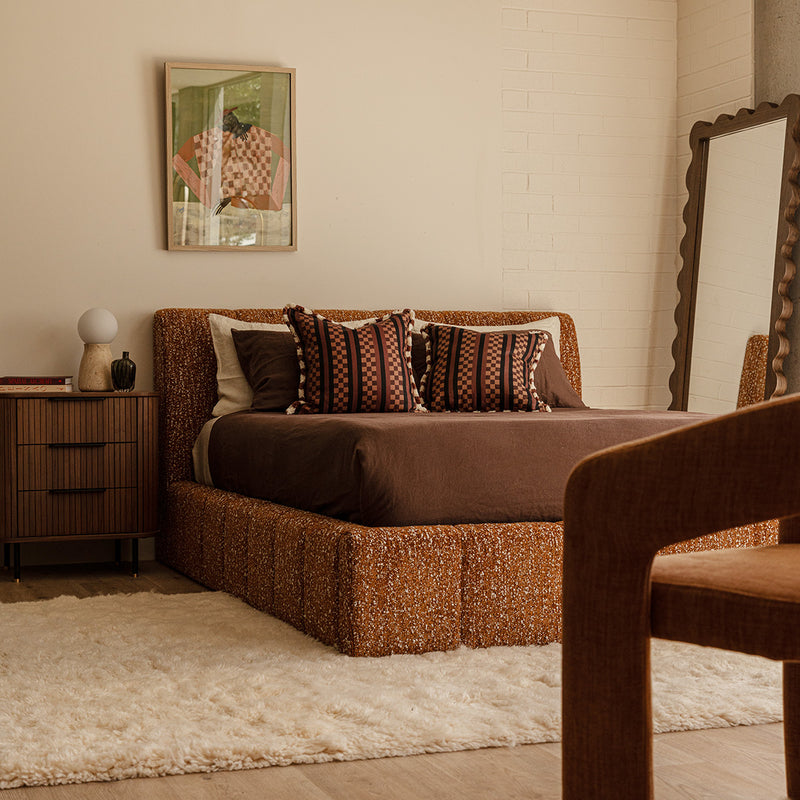 Terracotta Mixed Boucle