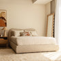 Cloud Queen Bed - Cream Textured Weave