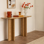 Camille Marble Console Table - Oak / Crema Marble