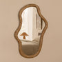 Sorrento Organic Wall Mirror - Burlwood / 90 x 50cm