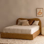 Cloud Queen Bed - Caramel Textured Weave