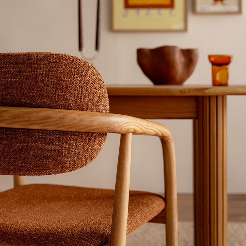 Caramel Textured Weave / Ash