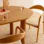 Noris Leather Dining Chair - Cream / Ash