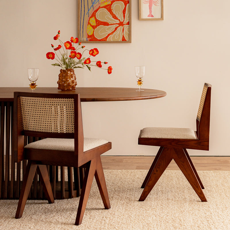 Sand Boucle / Walnut