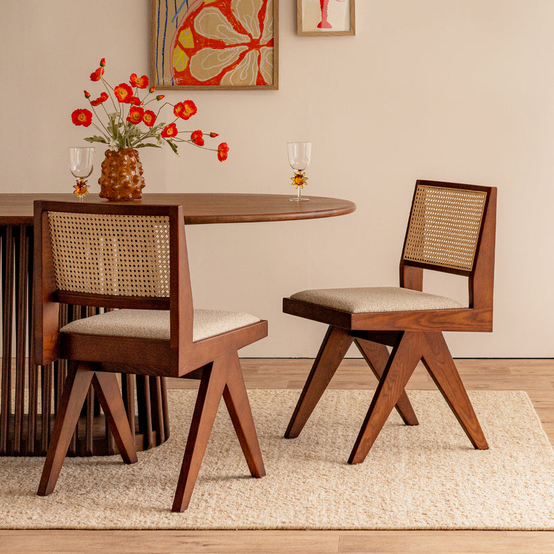 Sand Boucle / Walnut