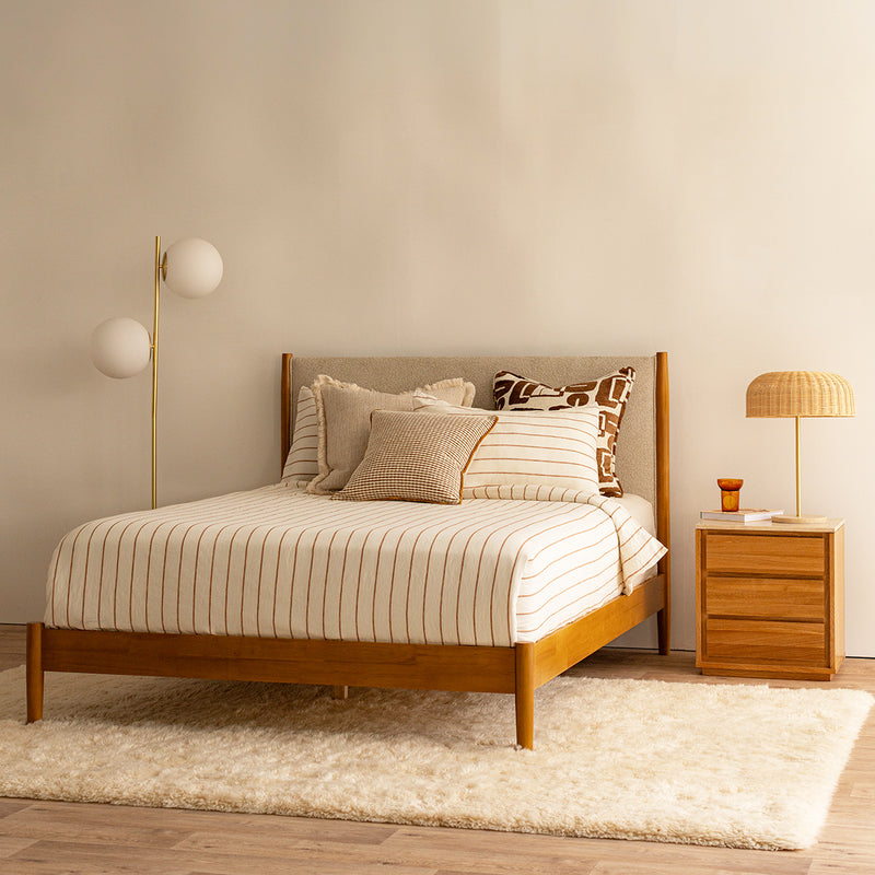 Travertine / Oak
