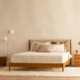Luna King Bed - Sand Boucle
