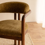 Olive Textured Weave / Walnut