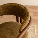 Olive Textured Weave / Walnut