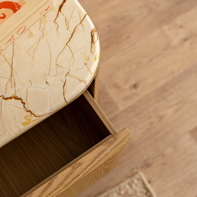 Carmella Marble Bedside Table