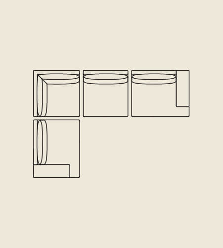 4 Seater Corner Modular Sofas
