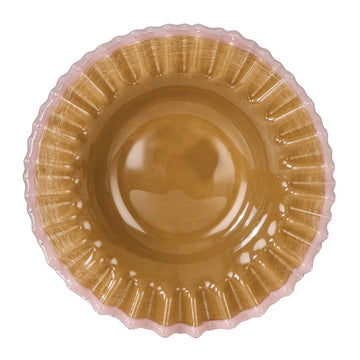 Sigrid Frill Dish Large ( Mustard, Pink)