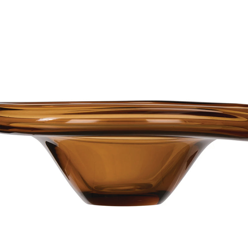 Wavy Glass Bowl (Brown)