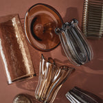 Wavy Glass Bowl (Brown)
