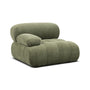 Bowie Textured Velvet Left Arm Modular Piece - Olive