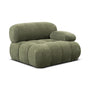 Bowie Textured Velvet Right Arm Modular Piece - Olive