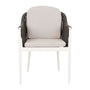 Delphi Dining Armchair - Ash / Charcoal Rope