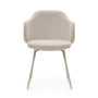 Yunia Chenille Chair - Beige / Beige