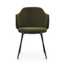 Yunia Corduroy Chair - Green
