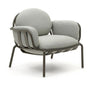 Joncols Outdoor Armchair - Grey / Aluminum Dark Green