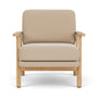 Archie Oak Armchair - Form Cream Fabric / Oak