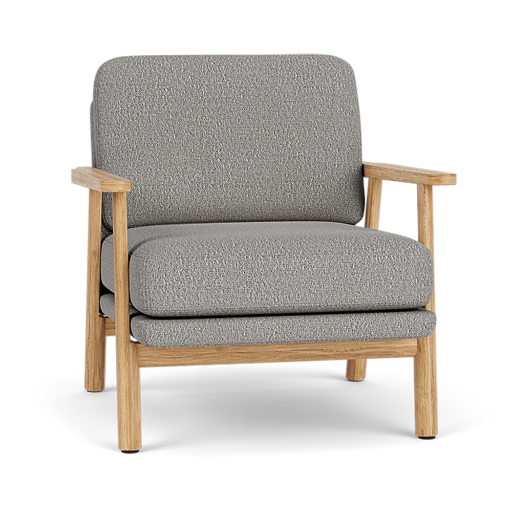 Maya Warm Grey Boucle / Oak