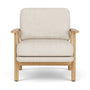 Archie Oak Armchair - Moonlight Sand Weave / Oak