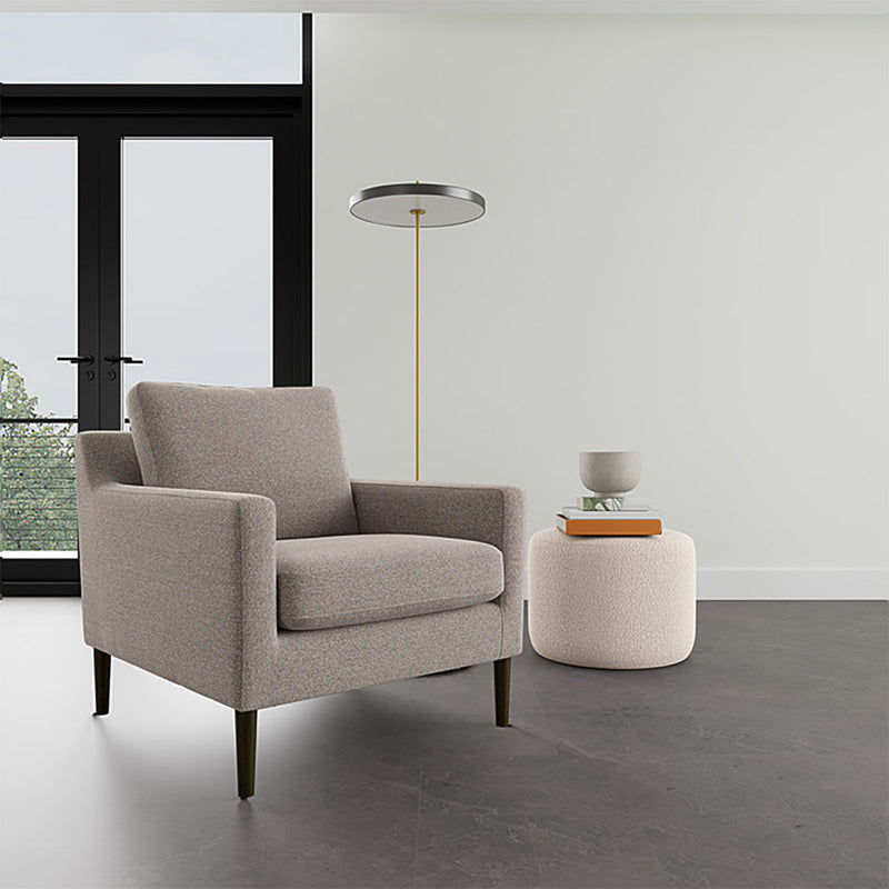 Agnes Brown Textured Weave / Dark Walnut