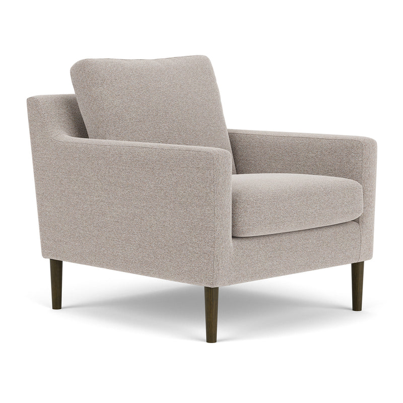 Agnes Brown Textured Weave / Dark Walnut