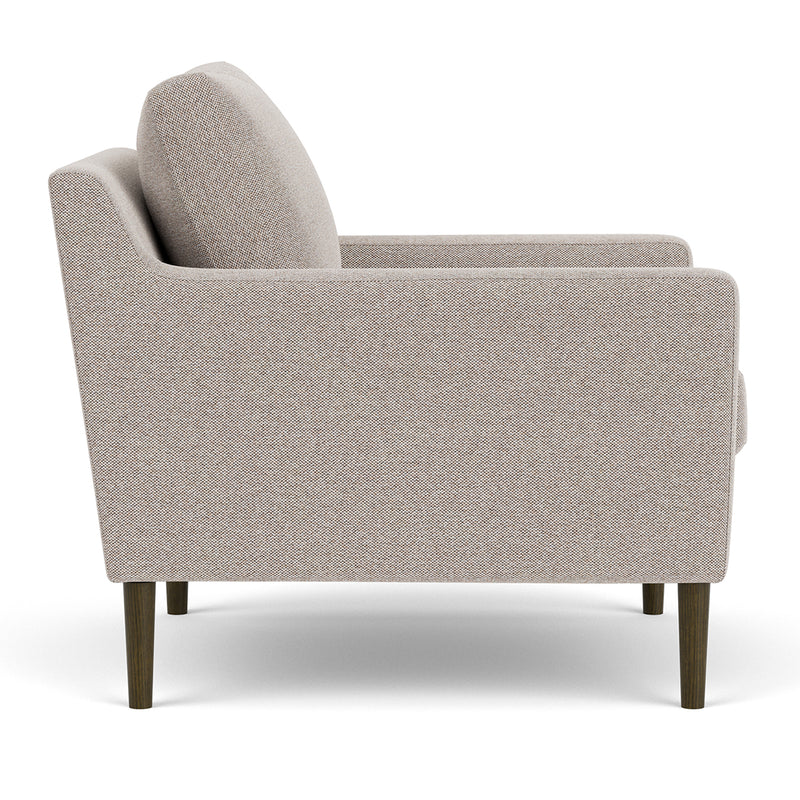 Agnes Brown Textured Weave / Dark Walnut