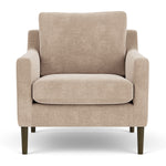 Danny Cream Textured Weave / Dark Walnut