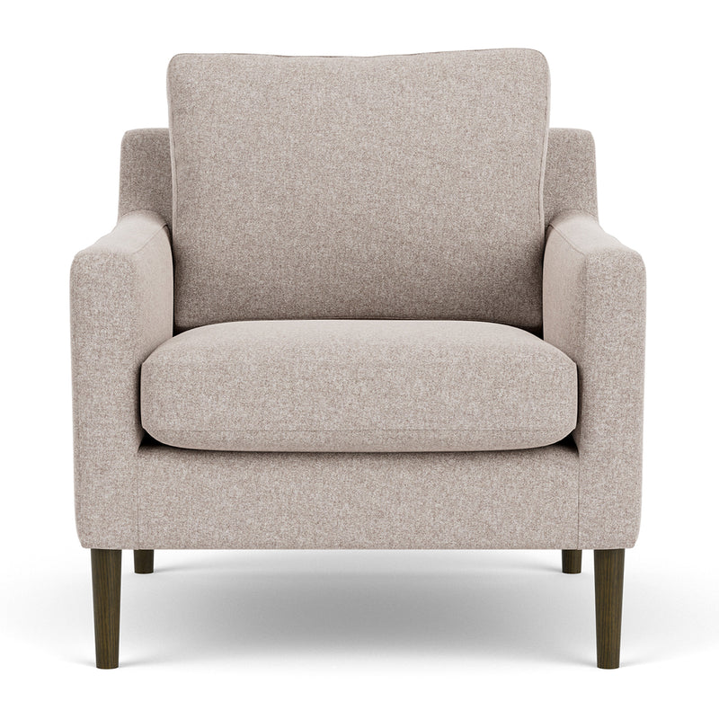 Fabio Stone Fabric / Dark Walnut