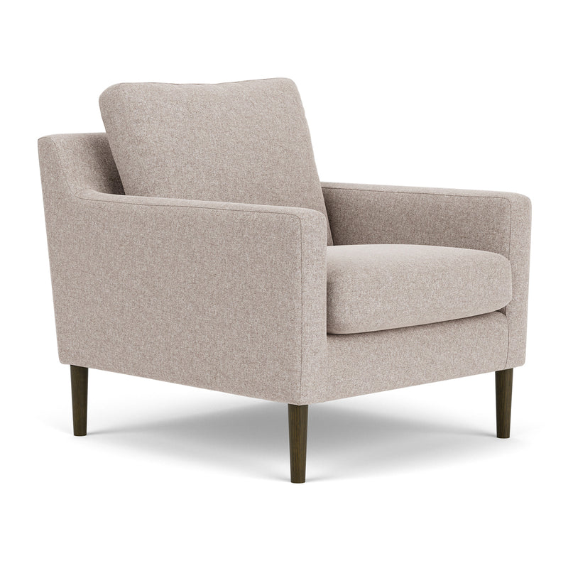 Fabio Stone Fabric / Dark Walnut