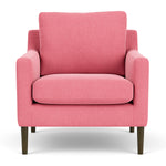 Firenze Bubblegum Fabric / Dark Walnut