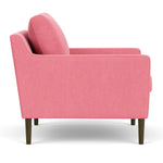 Firenze Bubblegum Fabric / Dark Walnut