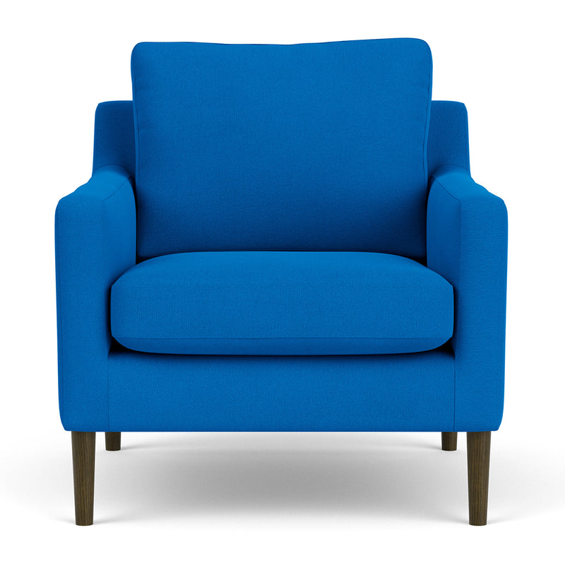 Mark Cobalt Blue Weave / Dark Walnut