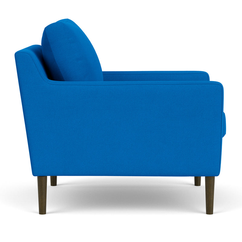 Mark Cobalt Blue Weave / Dark Walnut