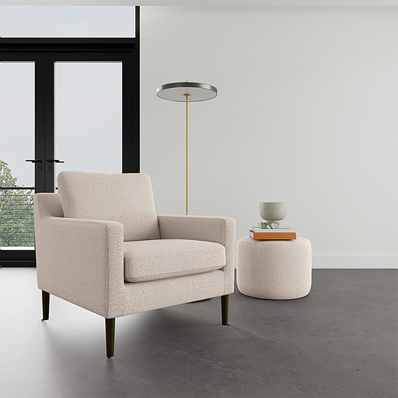 Maya Cream Boucle / Dark Walnut