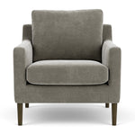 Planet Grey Green Fabric / Dark Walnut