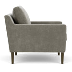 Planet Grey Green Fabric / Dark Walnut