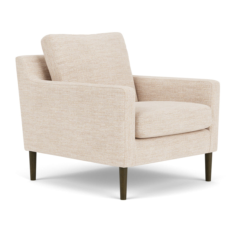 Vega Cream Textured Weave / Dark Walnut