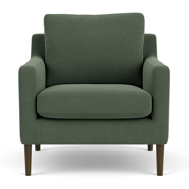 Cura Dark Green Weave / Dark Walnut