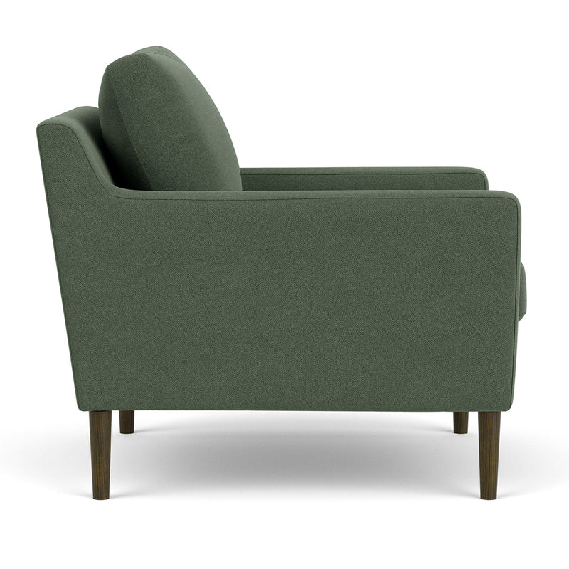 Cura Dark Green Weave / Dark Walnut