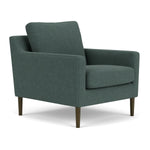 Form Blue Grey Fabric / Dark Walnut