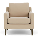 Form Cream Fabric / Dark Walnut
