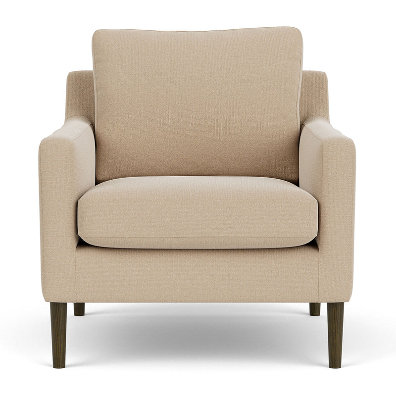 Form Cream Fabric / Dark Walnut
