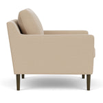 Form Cream Fabric / Dark Walnut