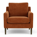 Moss Rust Fabric / Dark Walnut