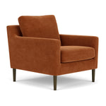 Moss Rust Fabric / Dark Walnut